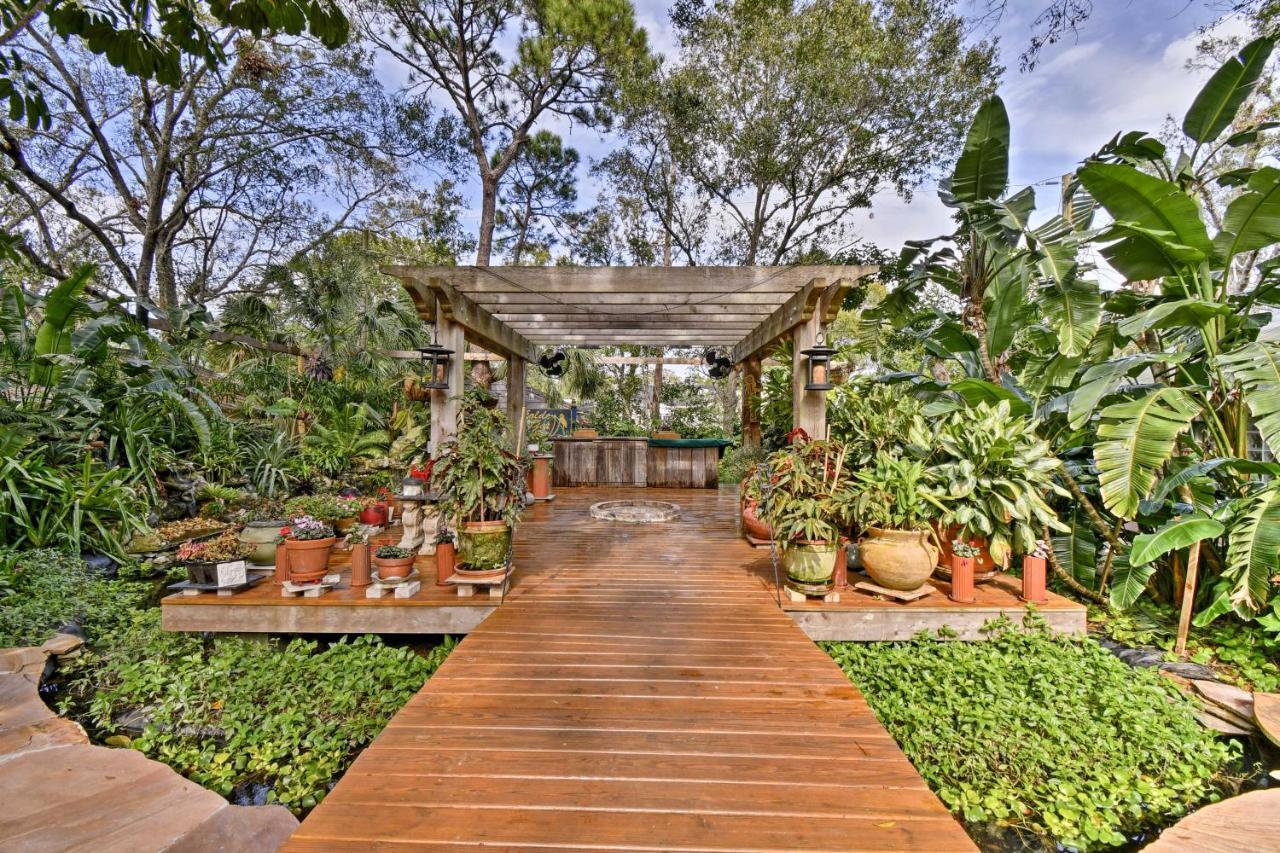 Sarasota Bungalow With Pergola, Garden And Waterfalls! Villa Buitenkant foto